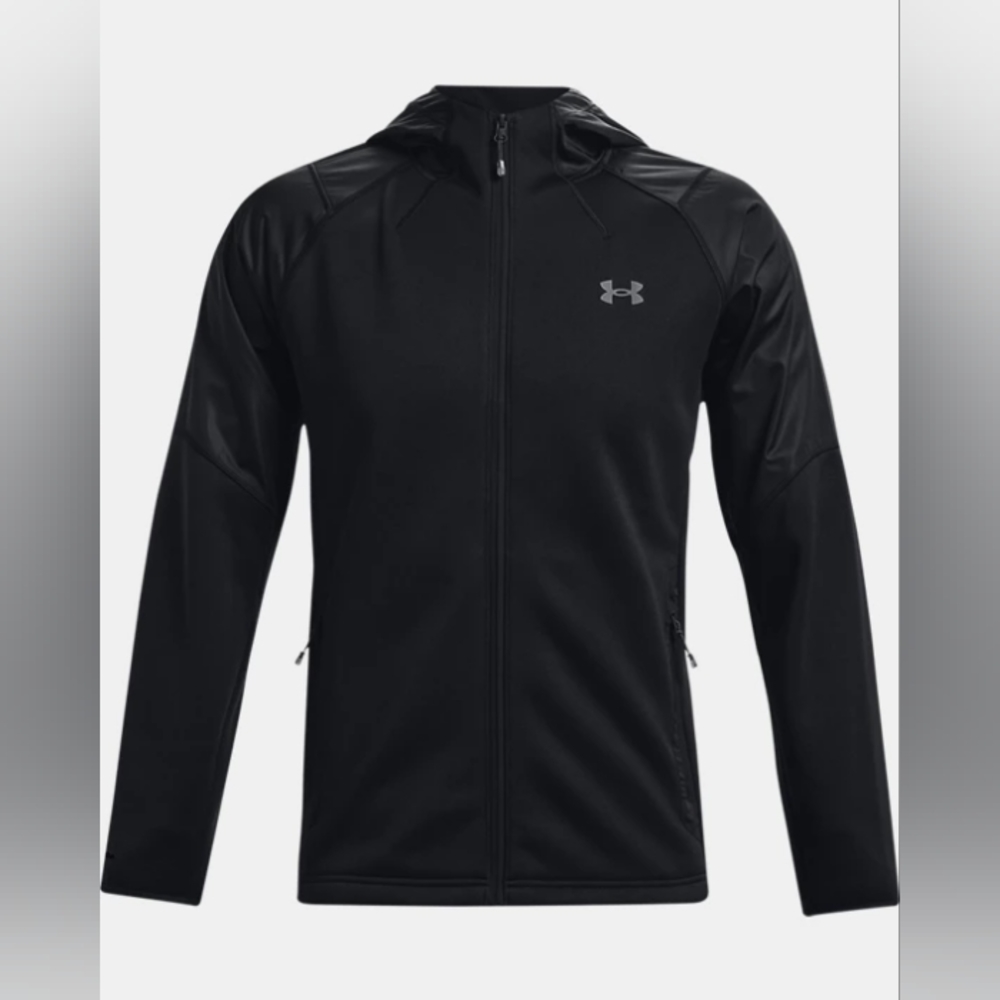 Mens Under Armour Jacket 2XL Black 🆕 UA Swacket XXL 🔥